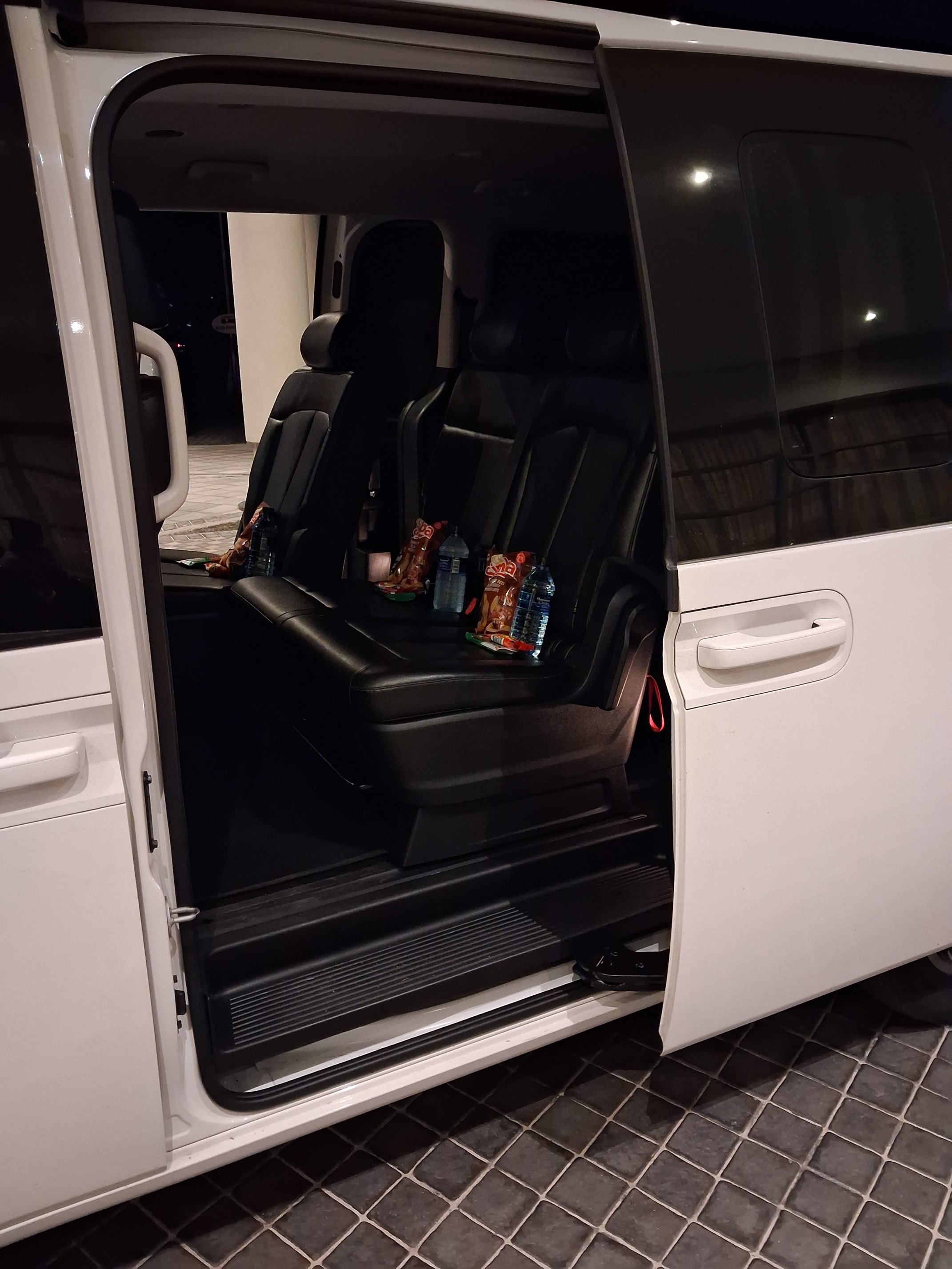 Comfortable shuttle interior