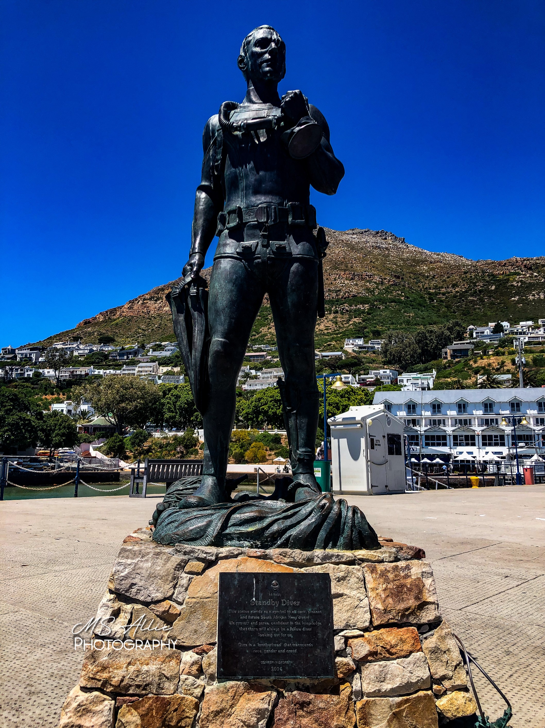Simons town harbour naval statue